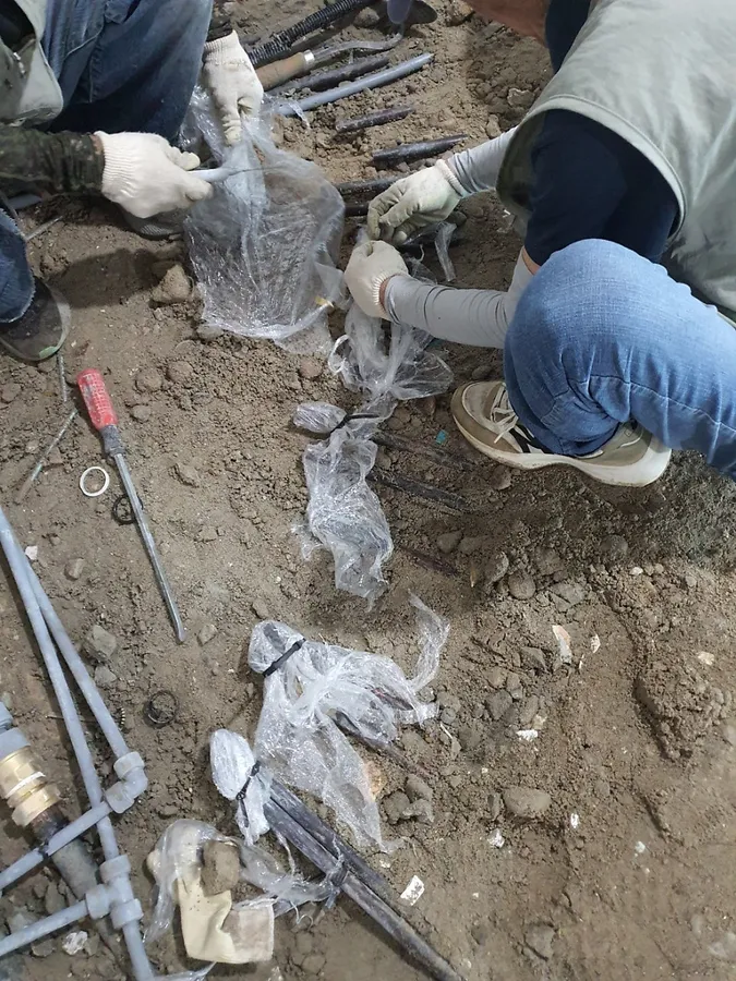 분배기 이설 및 교체 시공 사진