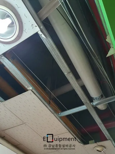 수술실·입원실 배관설비·방수 시공 사진